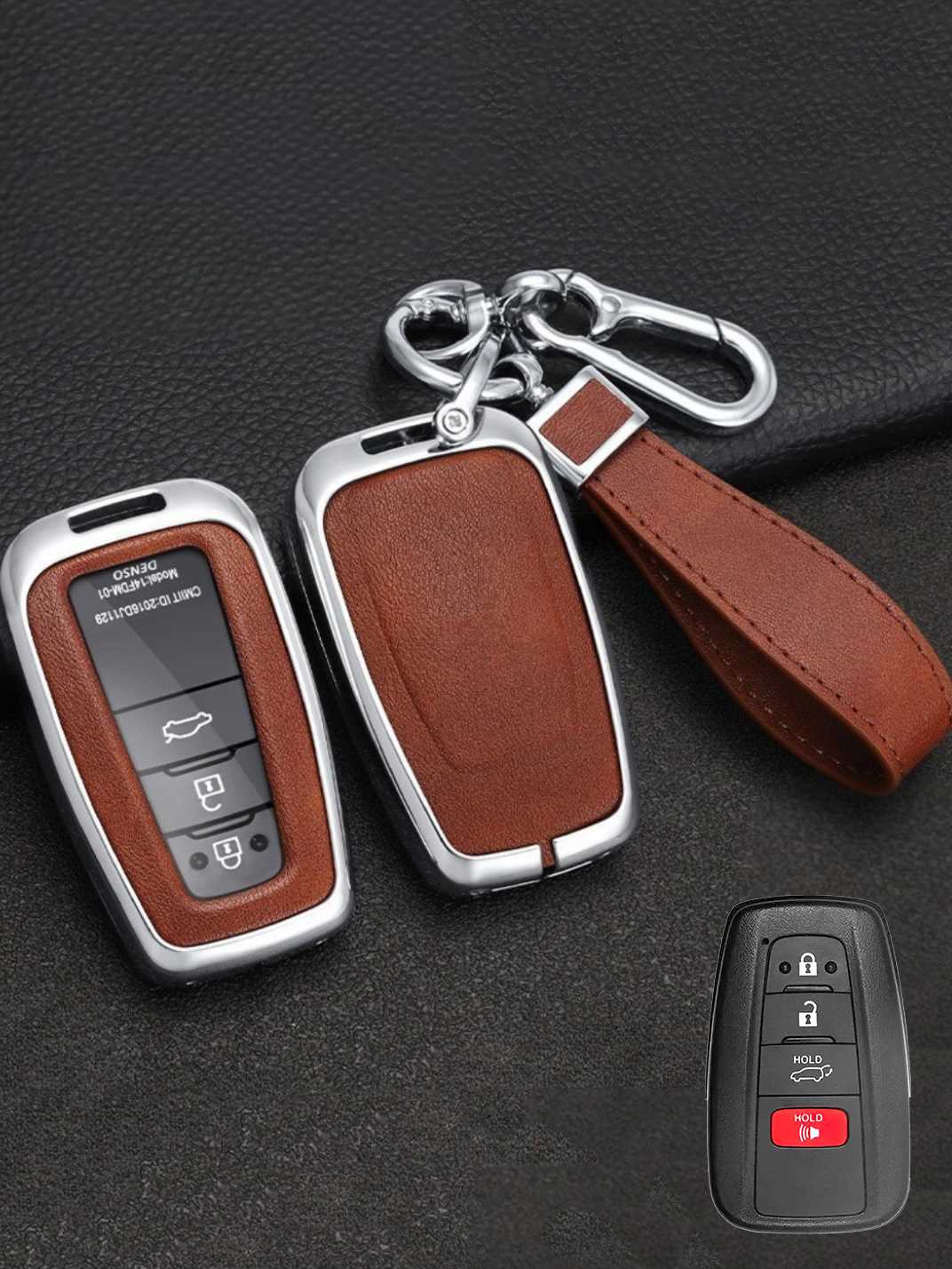 Premium Visible-Button Toyota Key Shell