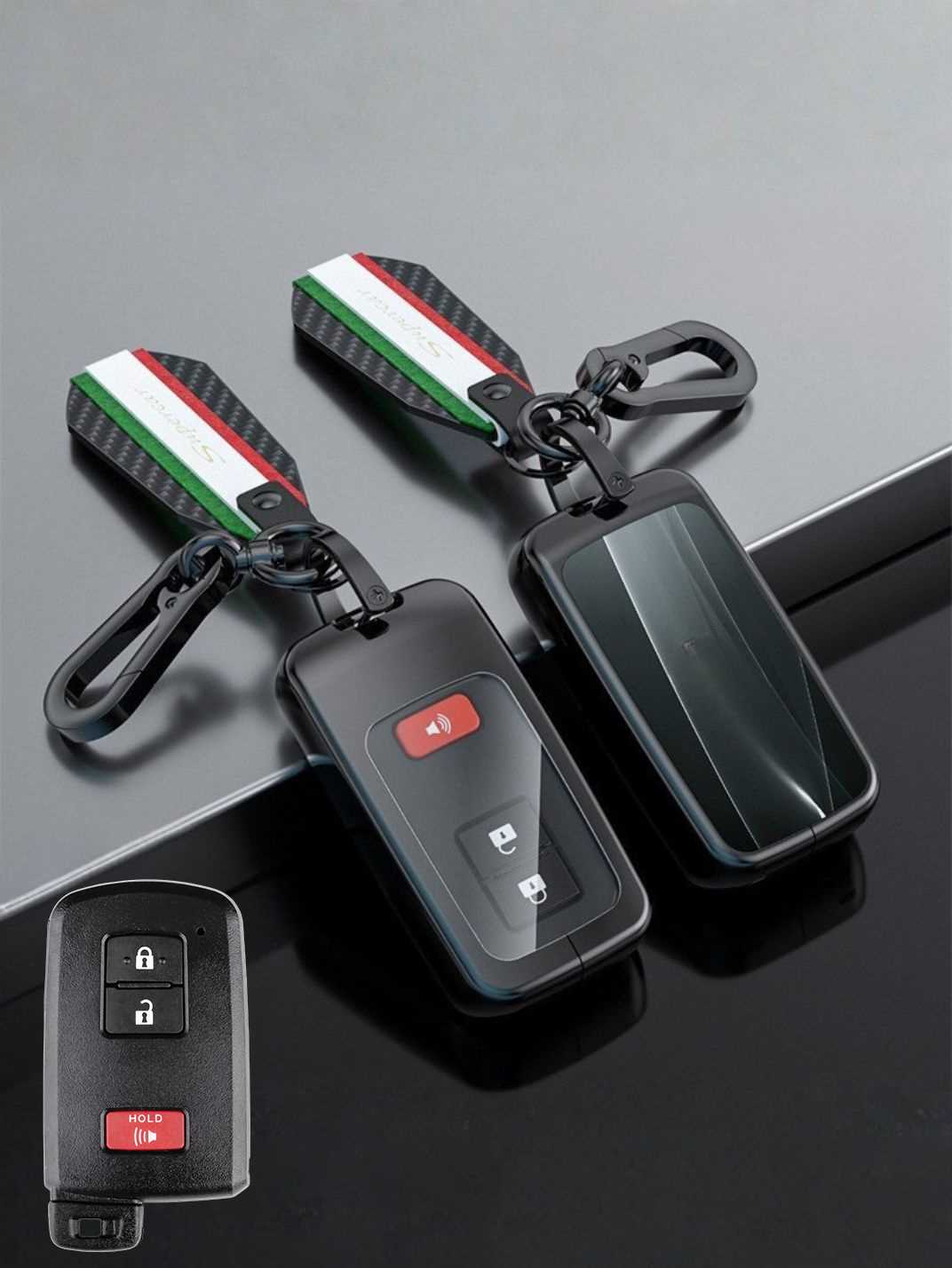Visible Button Toyota Key Protector Shell