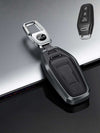 Audi Key Fob Cover with Leather & Metal Frame