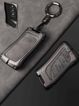 Lexus Key Fob Cover with Leather & Metal Frame