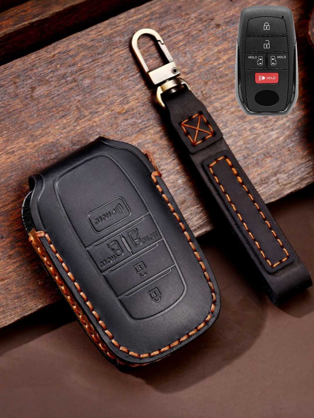 Premium Genuine Leather Toyota Key Cover