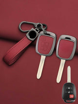 Toyota Key Genuine Leather & Metal Frame