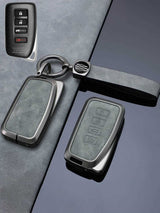 Vintage Leather Metal Alloy Lexus Key Cover
