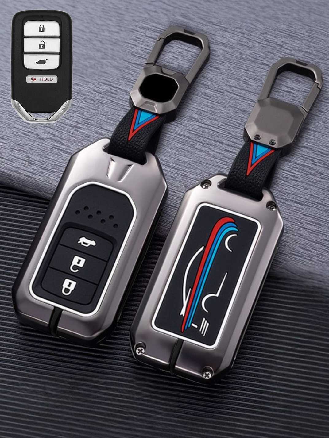 Luxury Colored Alloy Honda Key Fob Case