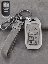 Honda Key Genuine Leather & Metal Frame