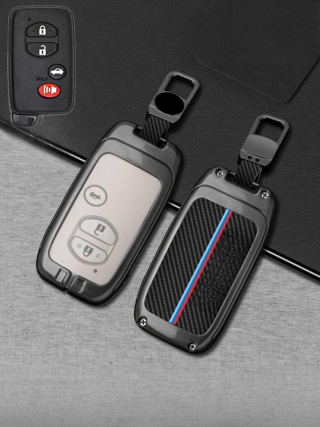Visible Button Toyota Key Protector Shell