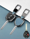 Vintage Leather Metal Alloy Toyota Key Cover