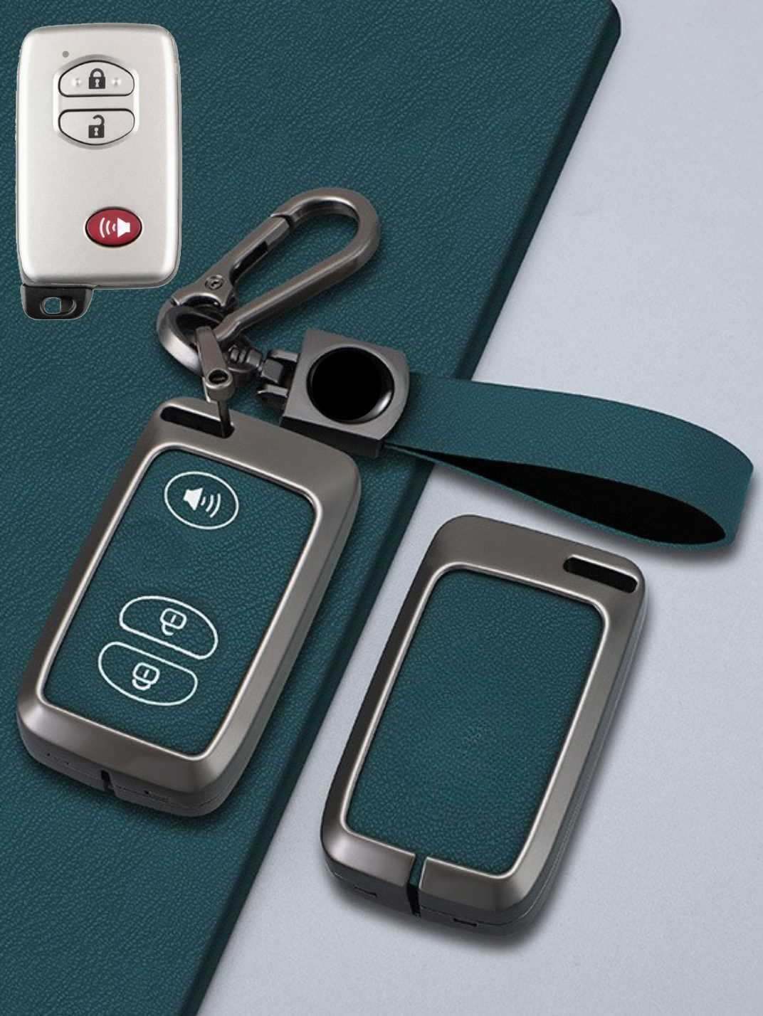 Toyota Key Genuine Leather & Metal Frame