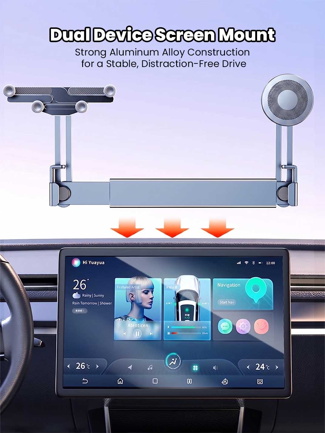 Martoffes™ Dual Device Screen Mount