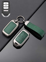 Honda Key Genuine Leather & Metal Frame