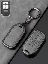 Honda Key Genuine Leather & Metal Frame