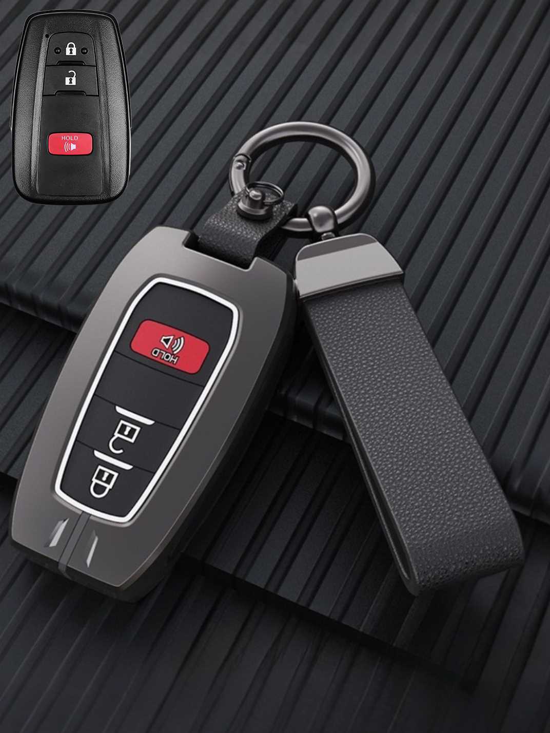 Luxury Colored Alloy Toyota Key Fob Case