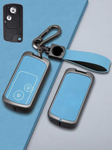 Honda Key Genuine Leather & Metal Frame