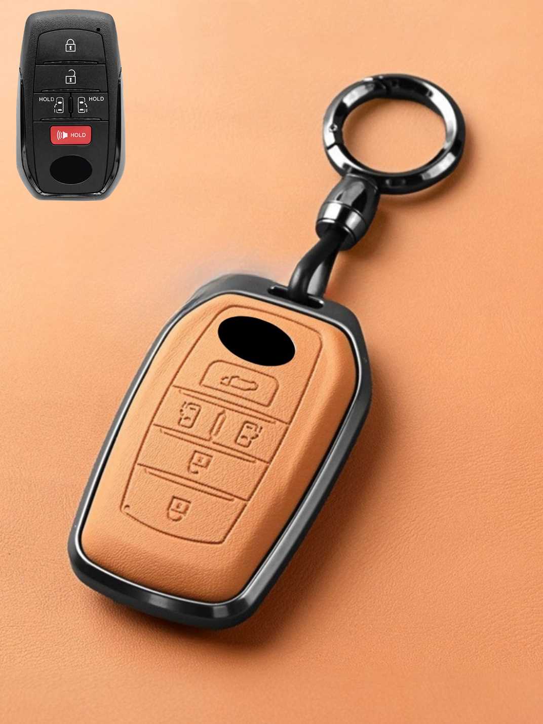 Premium Genuine Leather Toyota Key Cover