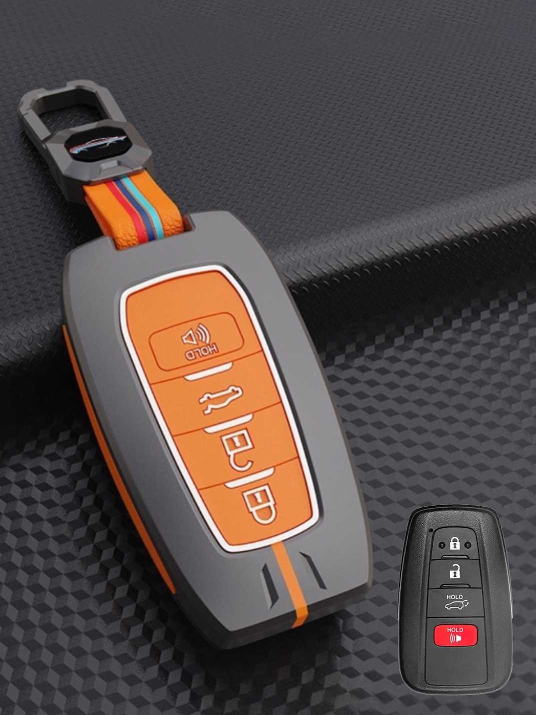 Luxury Colored Alloy Toyota Key Fob Case