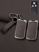 Honda Key Genuine Leather & Metal Frame