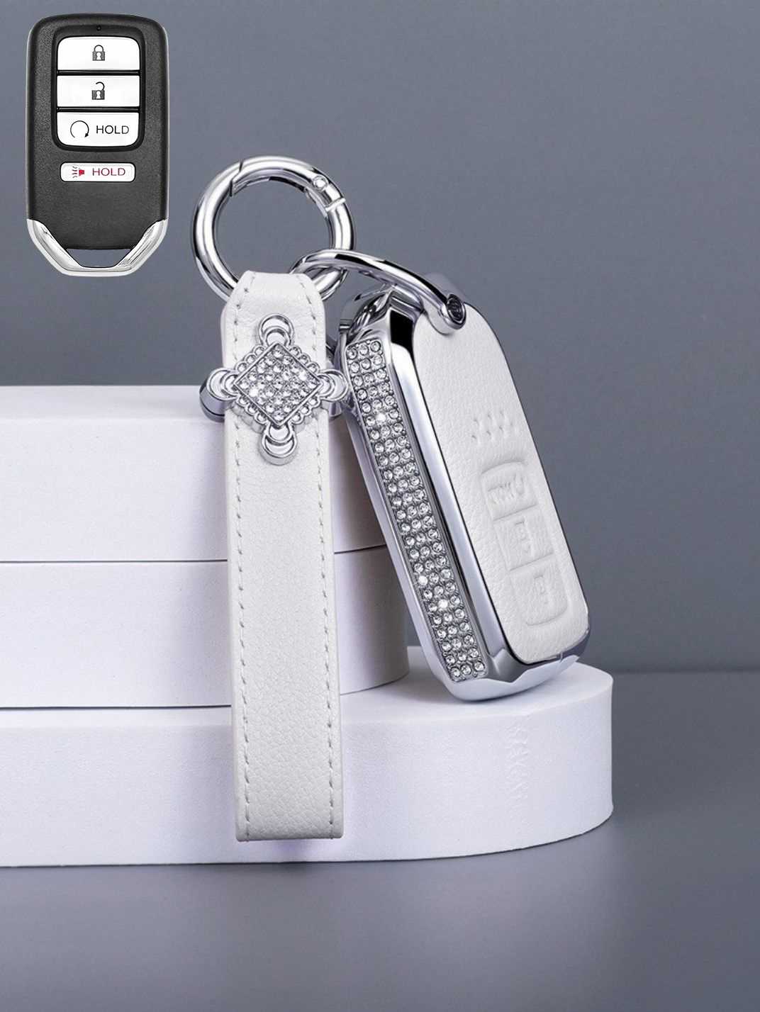 Premium Genuine Leather Honda Key Cover