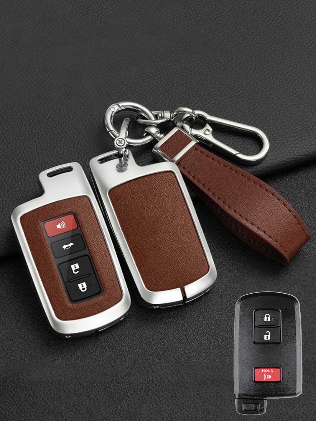 Premium Visible-Button Toyota Key Shell