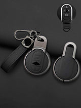 Vintage Leather & Metal Alloy MINI Key Cover