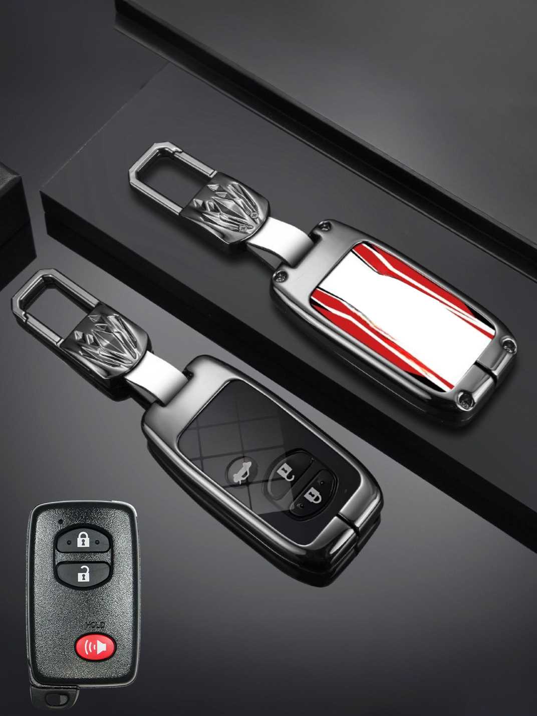 Visible Button Toyota Key Protector Shell