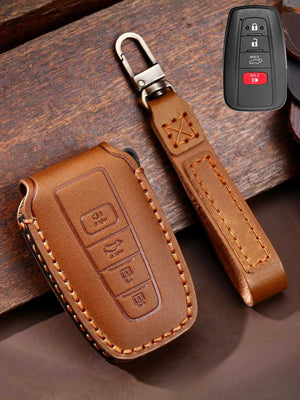 Premium Genuine Leather Toyota Key Cover