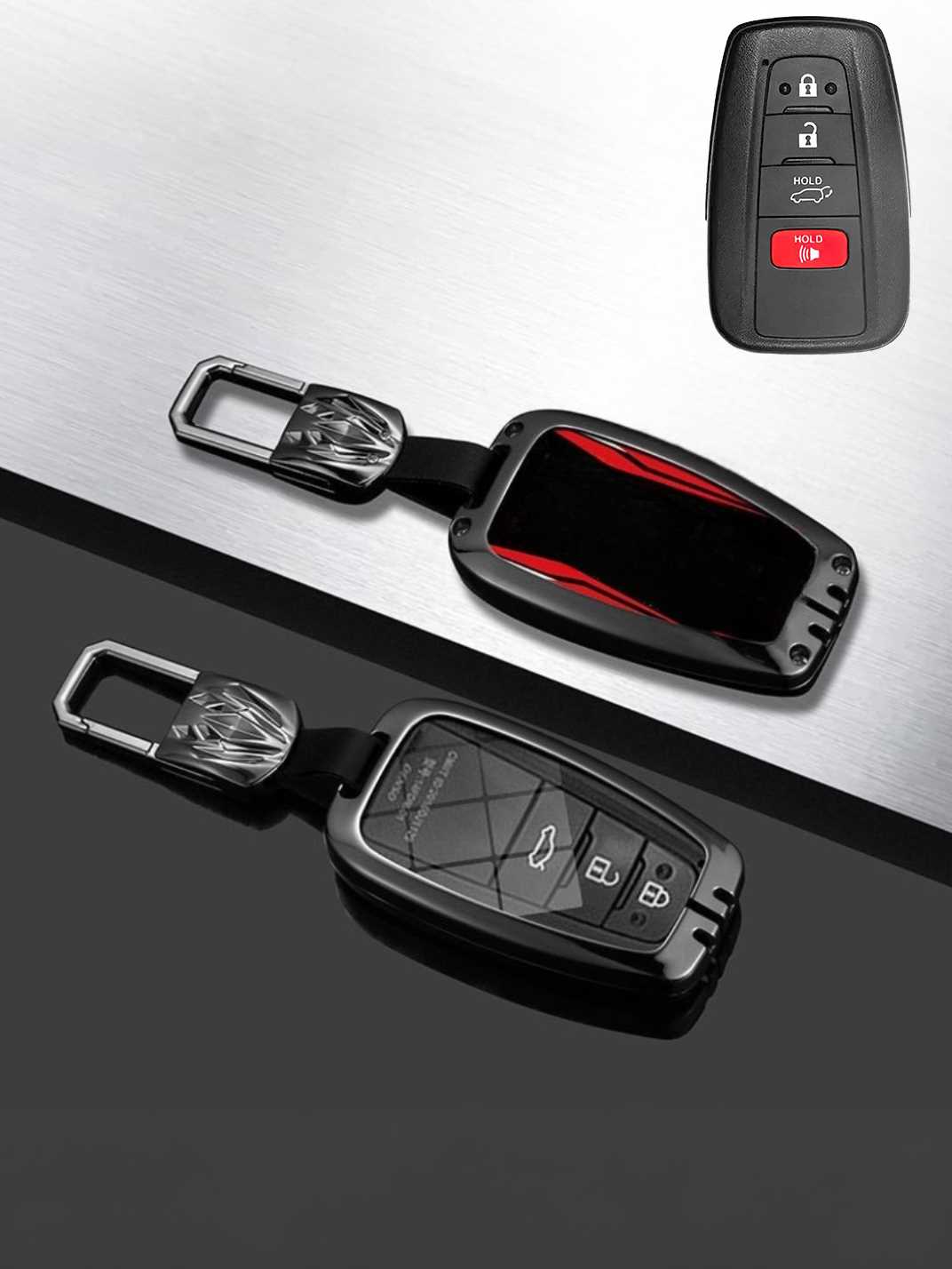Visible Button Toyota Key Protector Shell