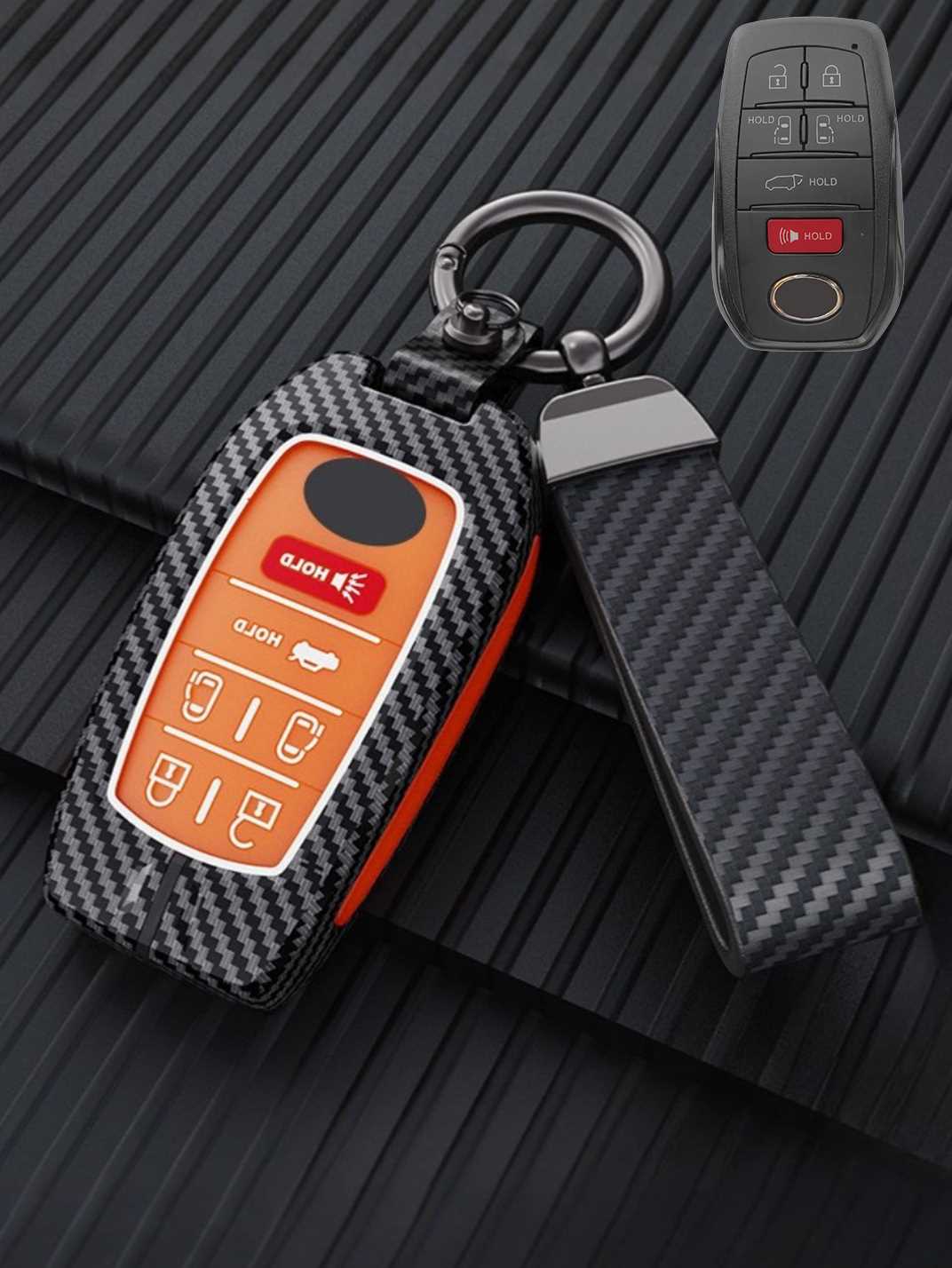 Luxury Colored Alloy Toyota Key Fob Case