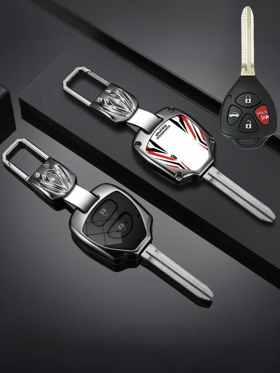 Visible Button Toyota Key Protector Shell
