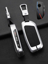BMW Key Genuine Leather & Metal Frame