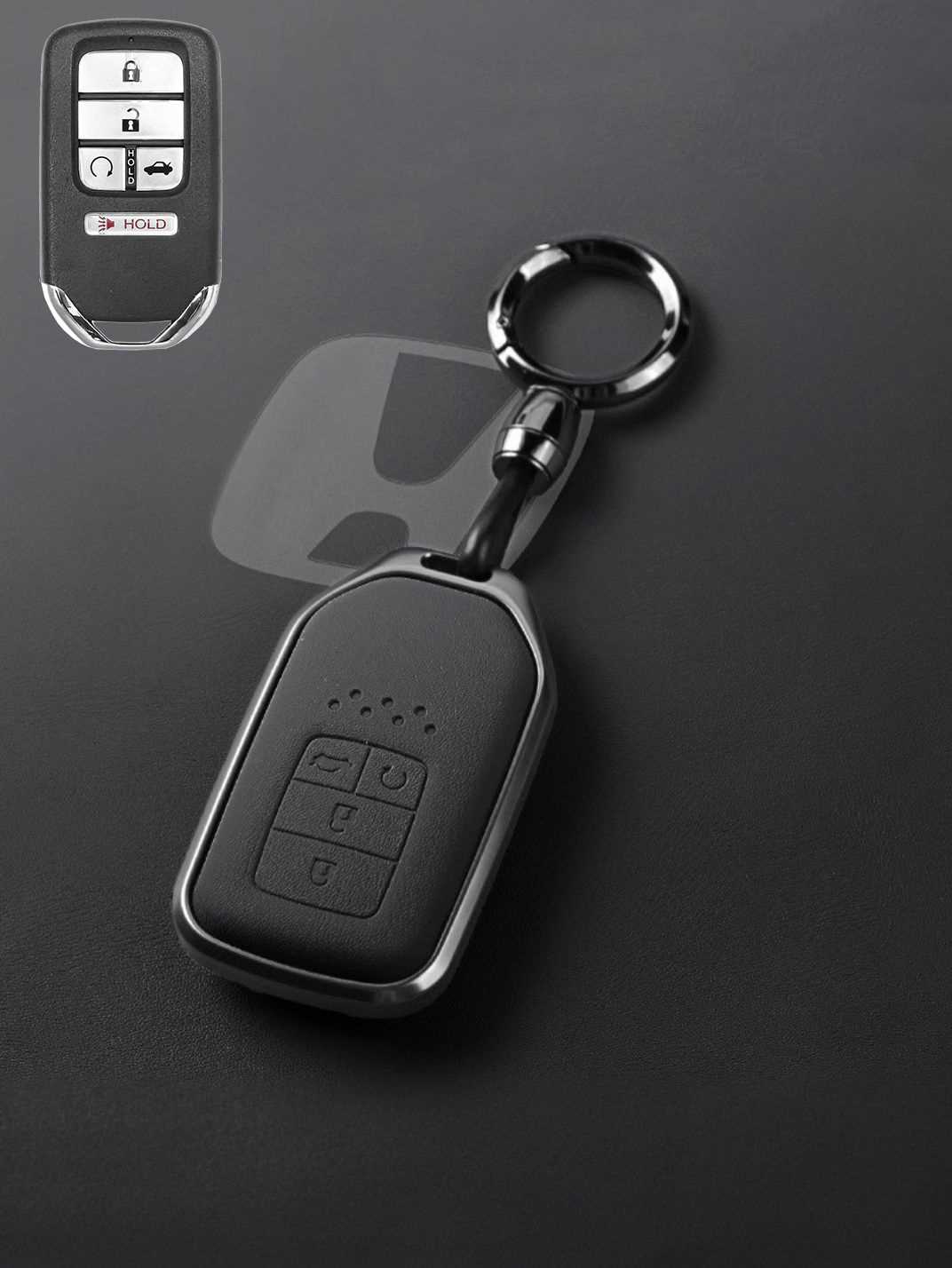Premium Genuine Leather Honda Key Cover