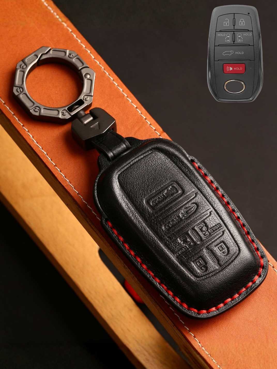 Premium Genuine Leather Toyota Key Cover