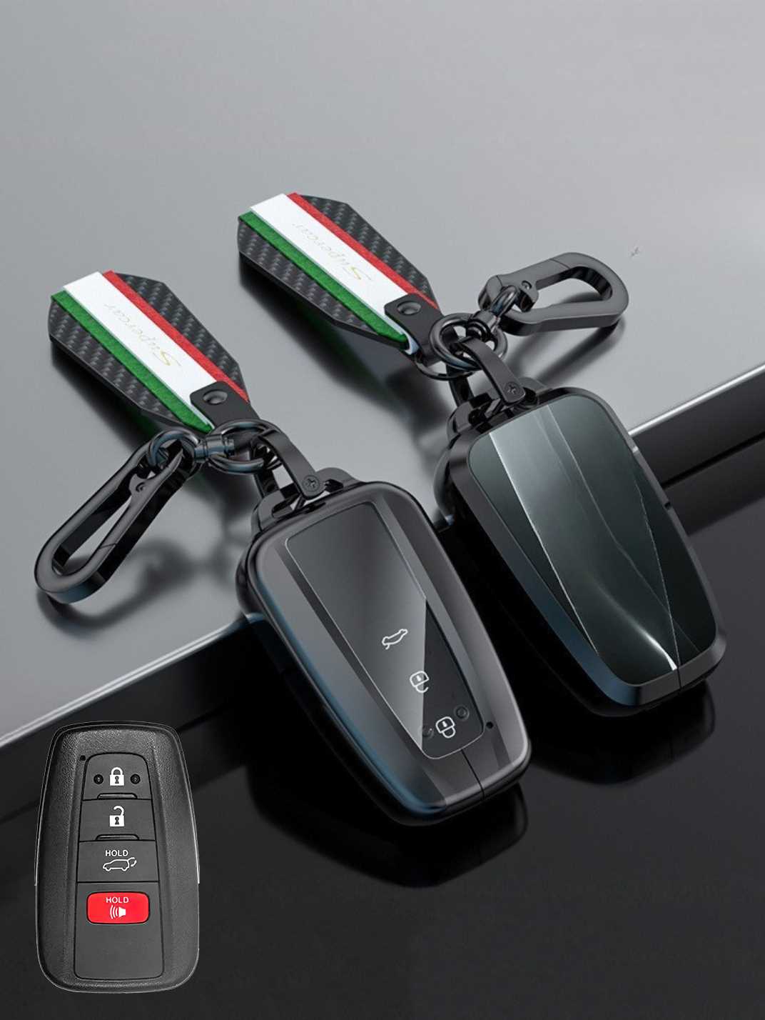 Visible Button Toyota Key Protector Shell