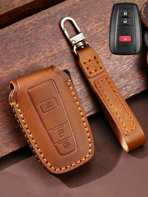 Premium Genuine Leather Toyota Key Cover