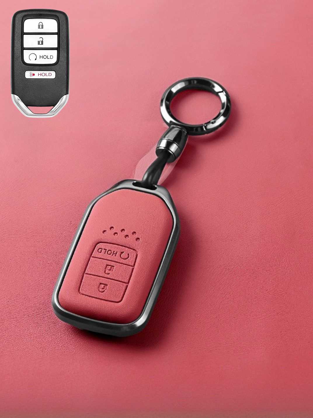 Premium Genuine Leather Honda Key Cover