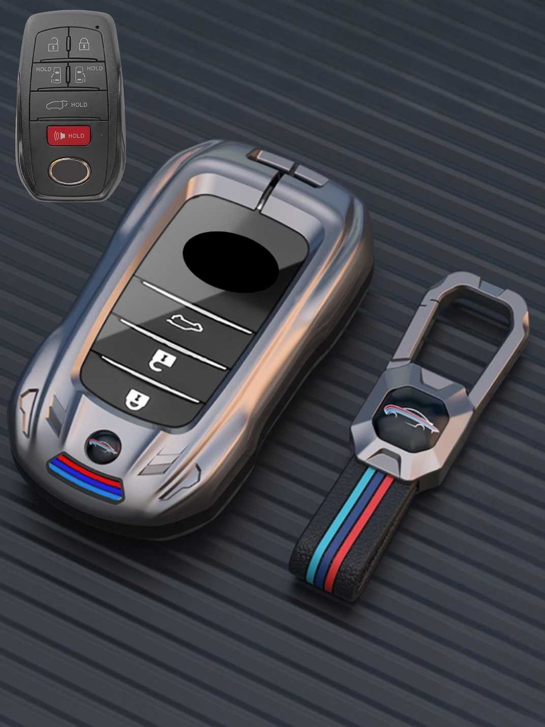 Visible Button Toyota Key Protector Shell