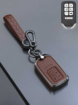 Honda Key Genuine Leather & Metal Frame