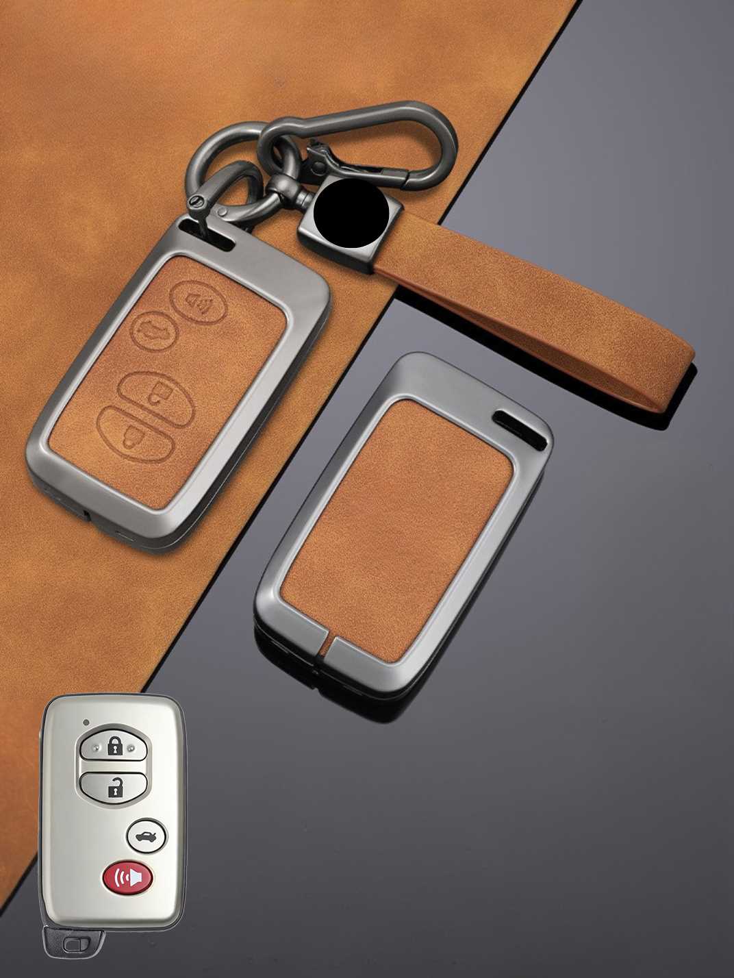 Premium Genuine Leather Toyota Key Cover