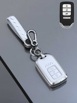Honda Key Genuine Leather & Metal Frame