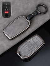 Toyota Key Fob Cover with Leather & Metal Frame