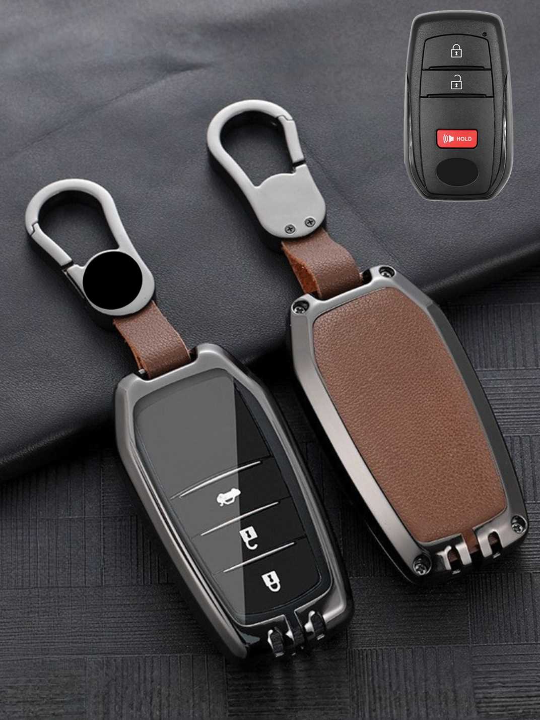 Premium Visible-Button Toyota Key Shell