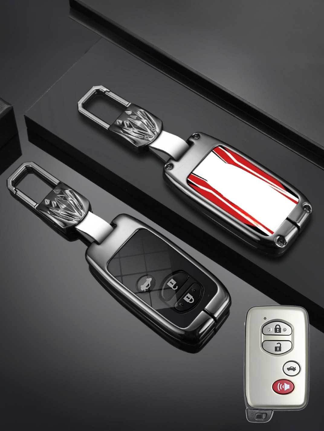 Visible Button Toyota Key Protector Shell