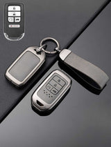 Honda Key Genuine Leather & Metal Frame