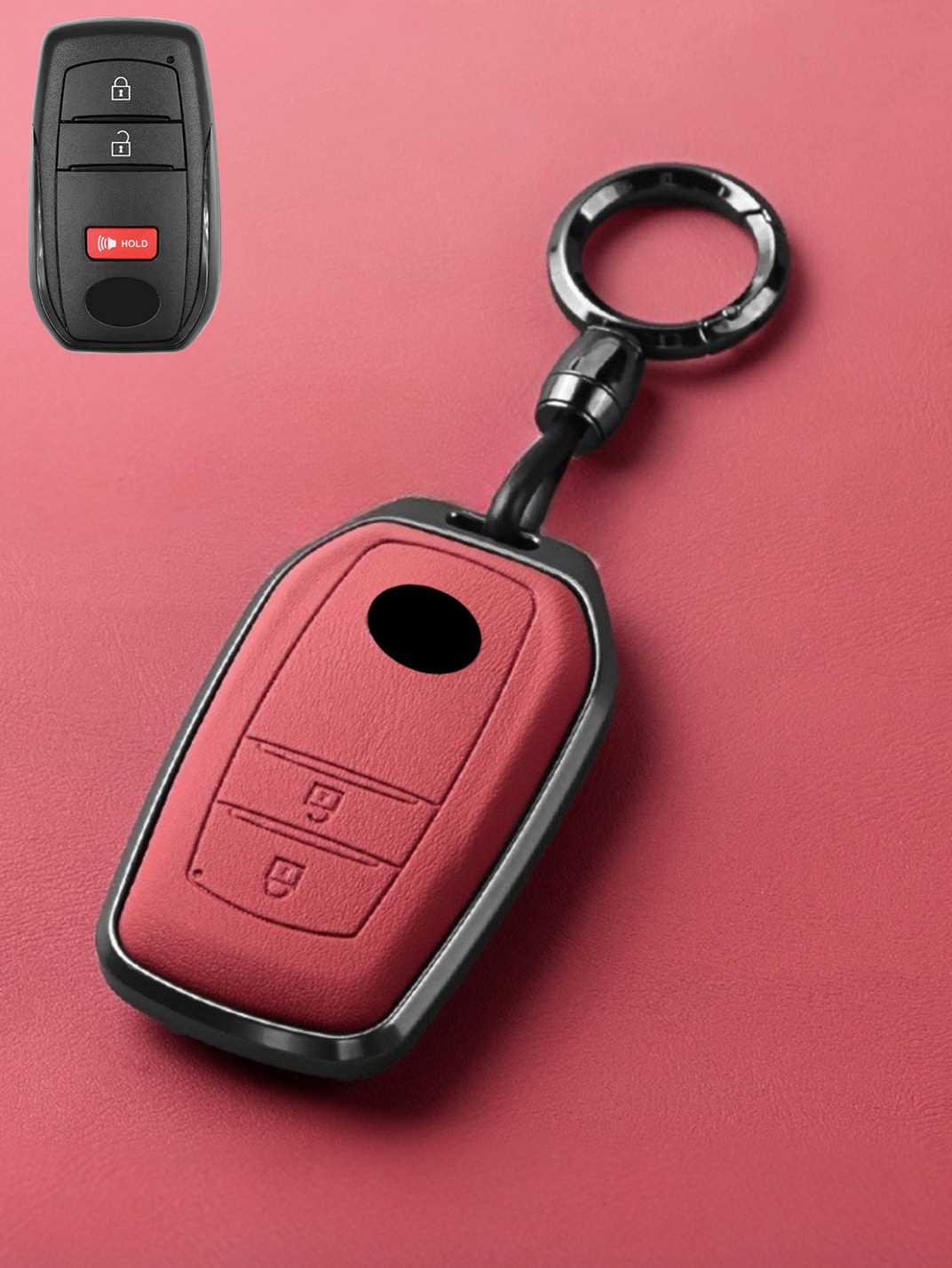 Premium Genuine Leather Toyota Key Cover