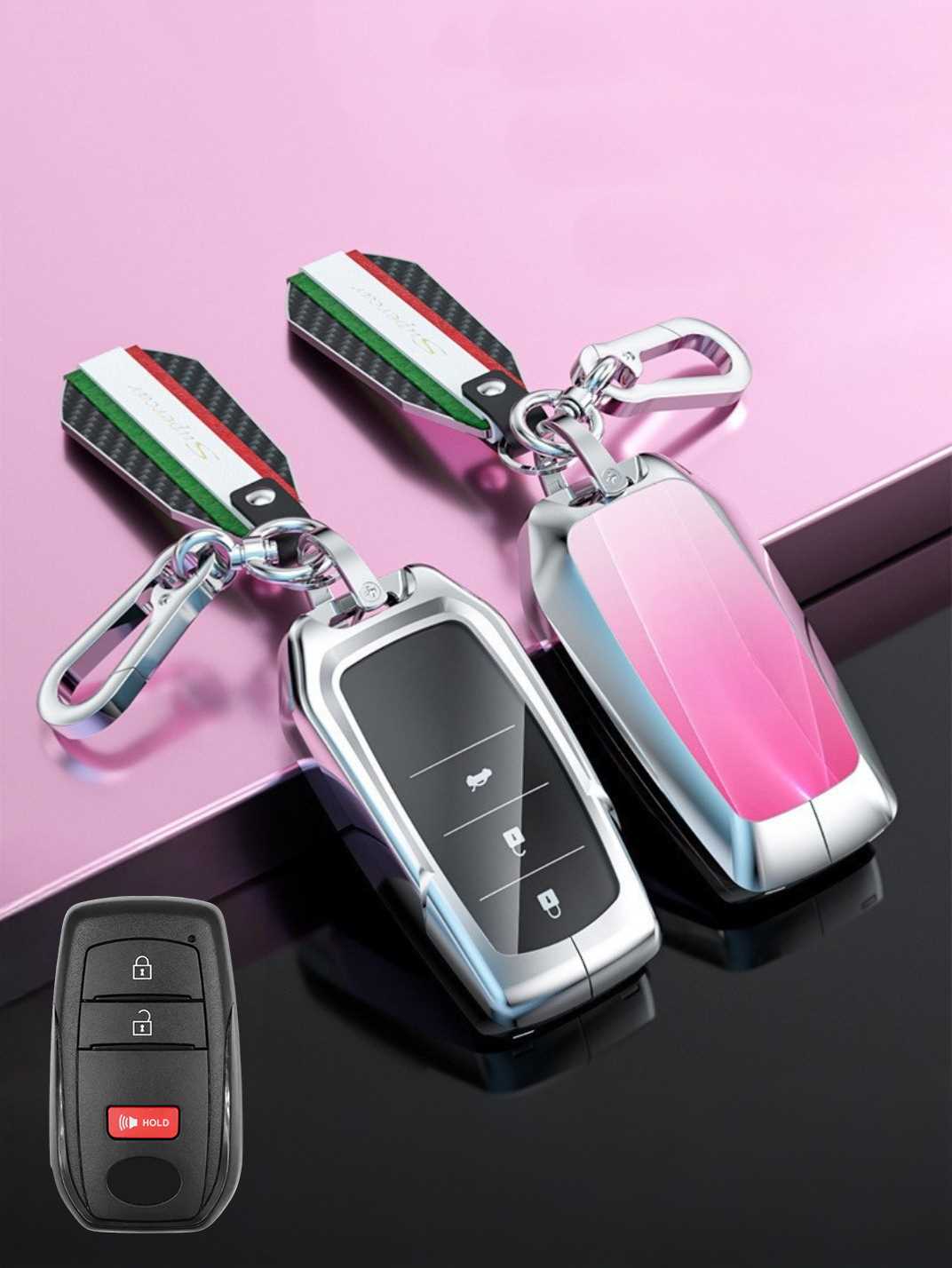 Visible Button Toyota Key Protector Shell