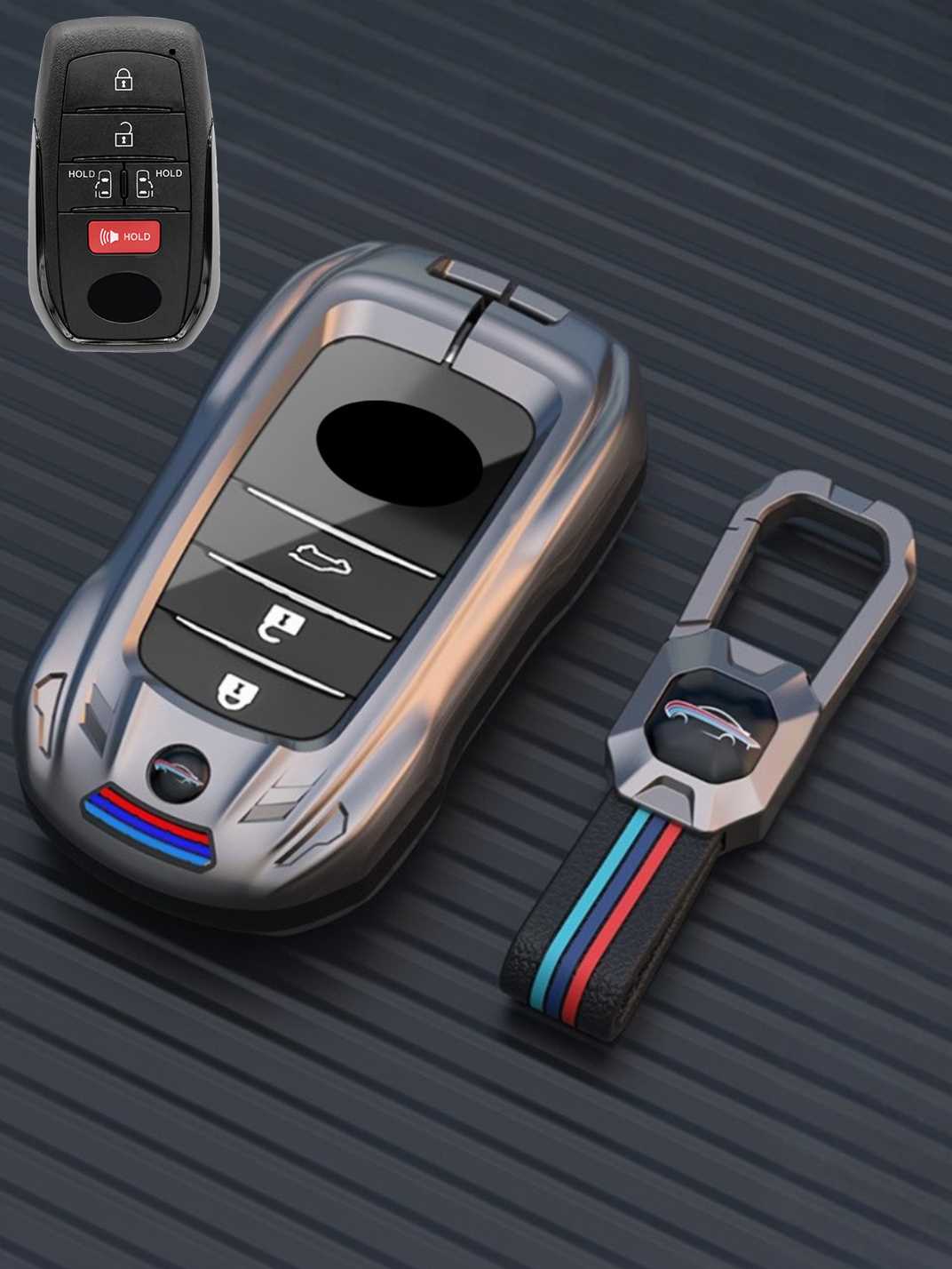 Visible Button Toyota Key Protector Shell