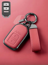 Premium Genuine Leather Honda Key Cover