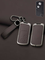Honda Key Genuine Leather & Metal Frame