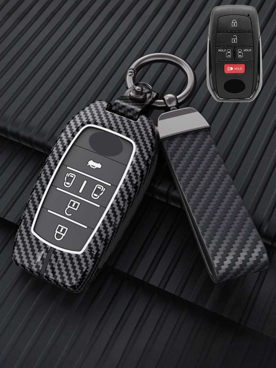 Luxury Colored Alloy Toyota Key Fob Case