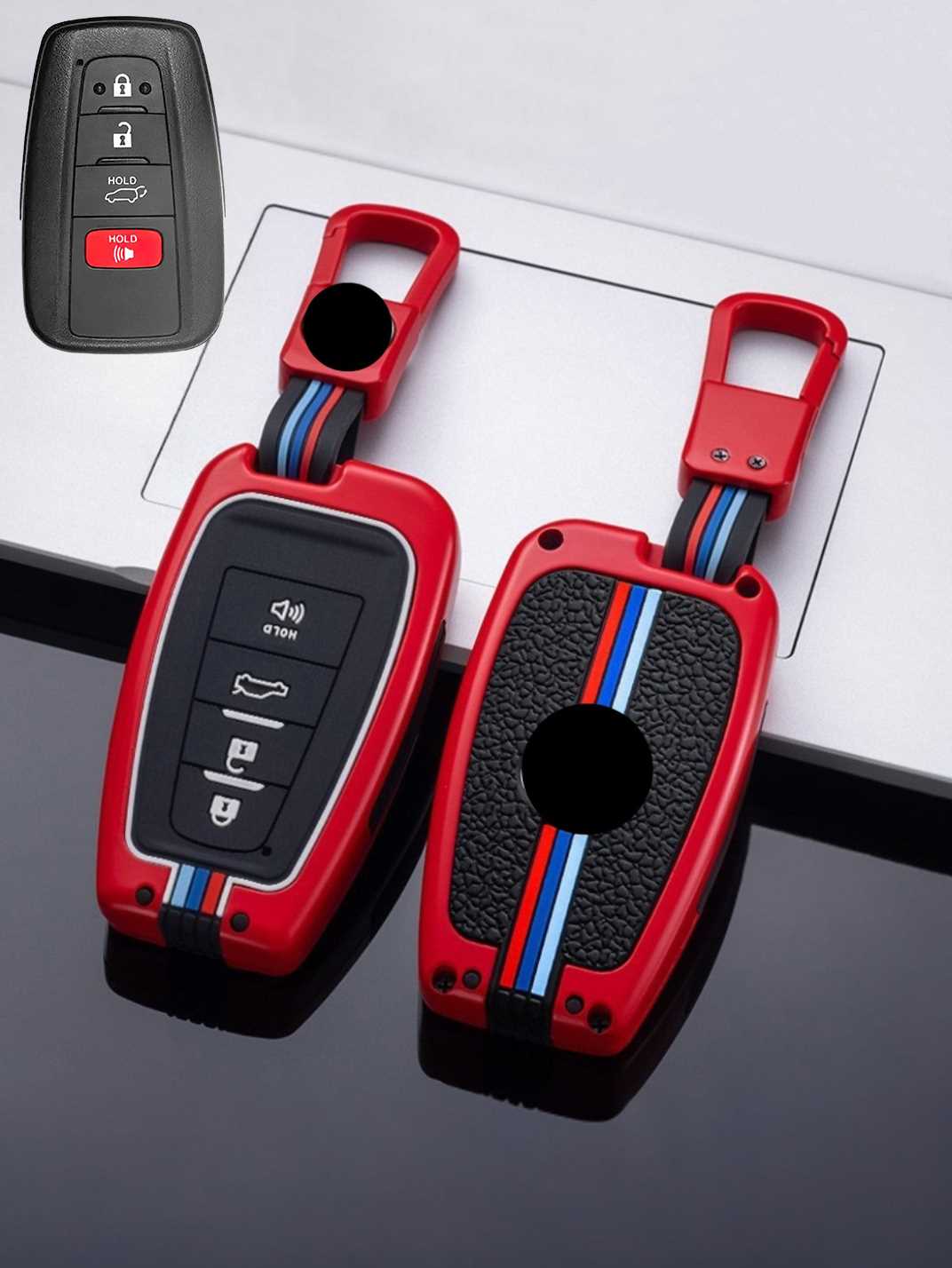 Luxury Colored Alloy Toyota Key Fob Case
