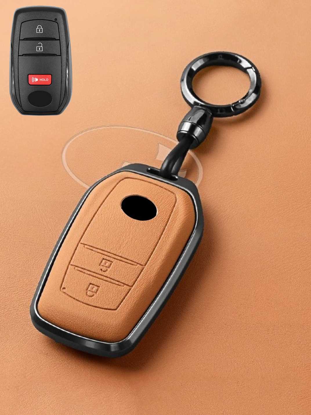Premium Genuine Leather Toyota Key Cover